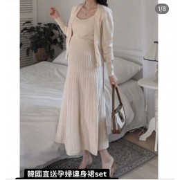 （清貨特價 現貨 黑色）soim-[[기간한정할인]임부복*바닐라나시세트 임산부원피스]韓國孕婦裝連身裙